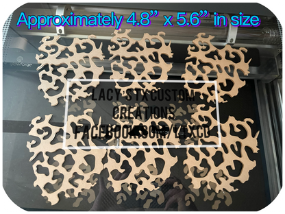 Leopard Acrylic Stencil Patch