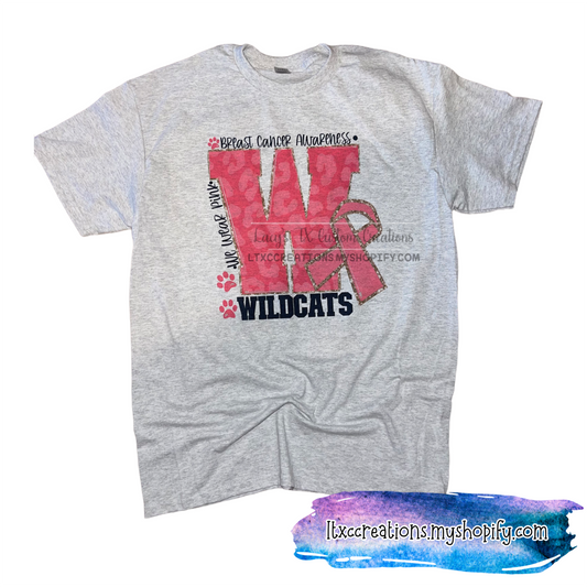 Breast Cancer Awareness School Spirit Tees - *PRE-ORDER*