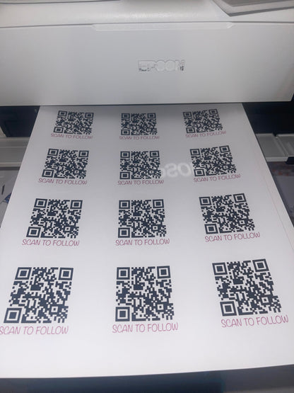 1 SHEET of 2.5” Round Labels - 12 Per Sheet