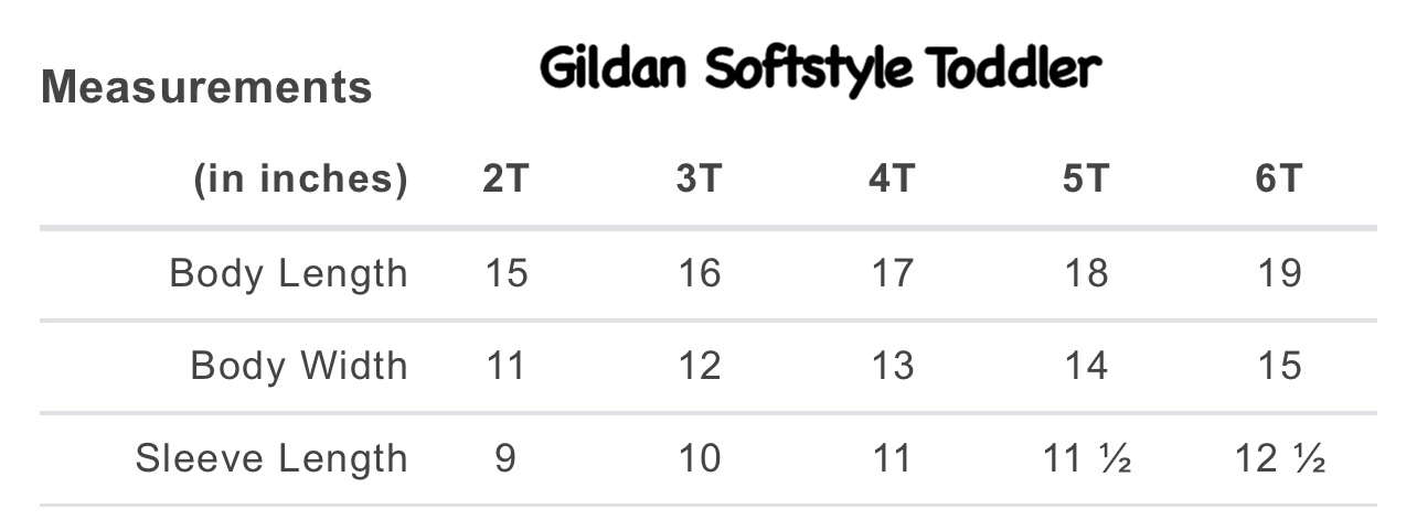 Toddler Gildan Softstyle 5T (4/5)