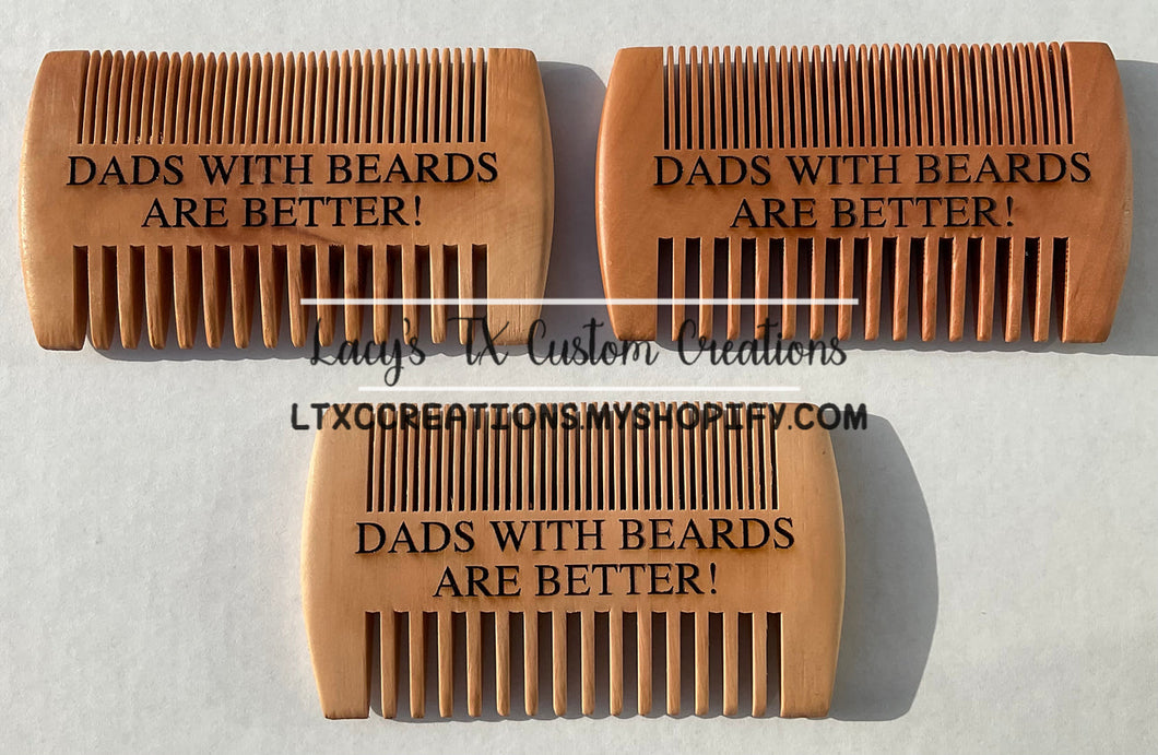 Beard Comb - Custom Saying