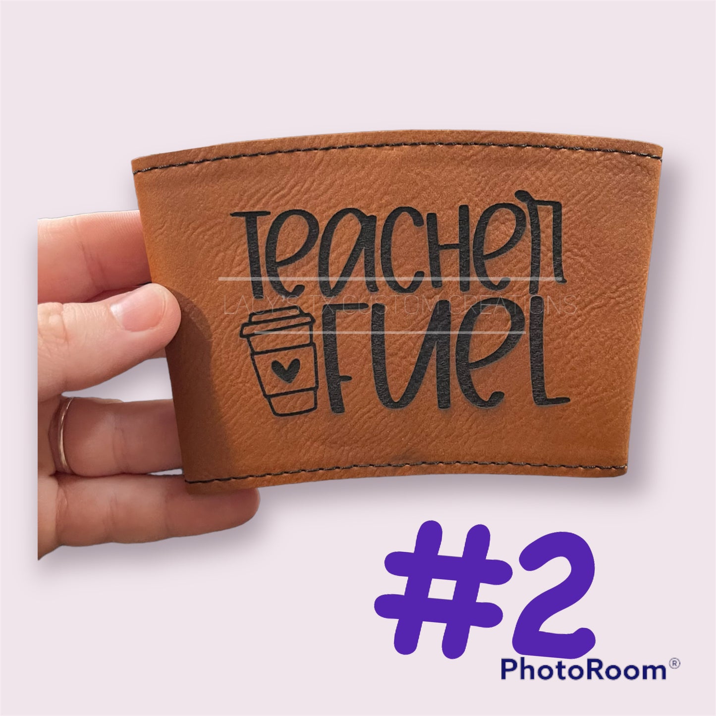 3" Rawhide Leatherette Mug Sleeve