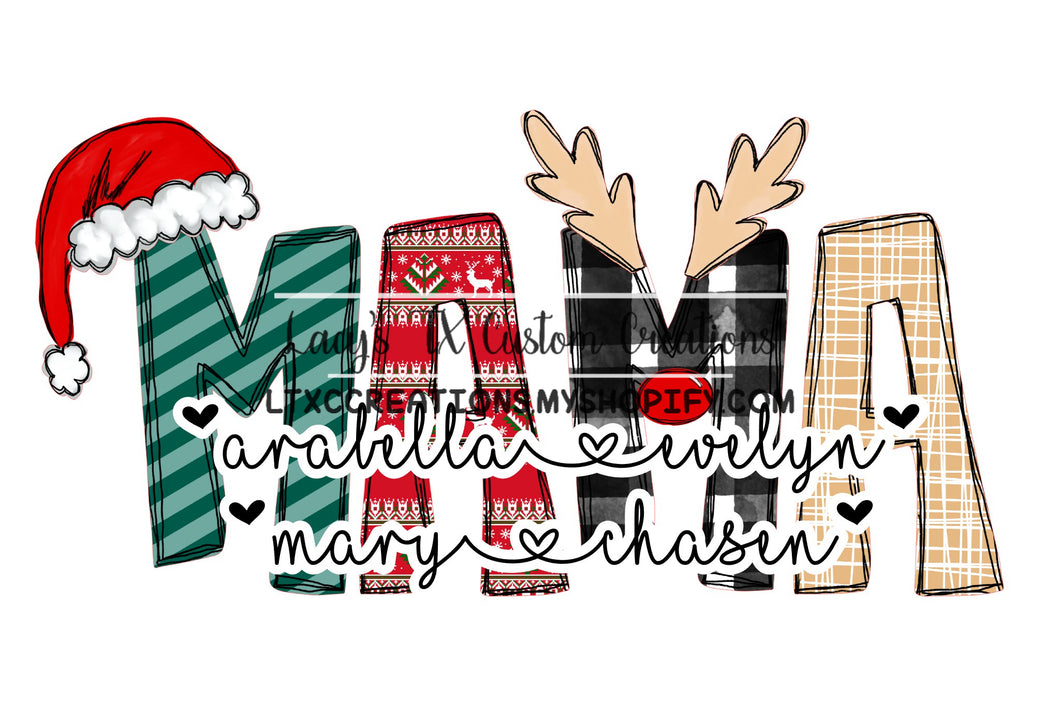 Custom Christmas Name Design