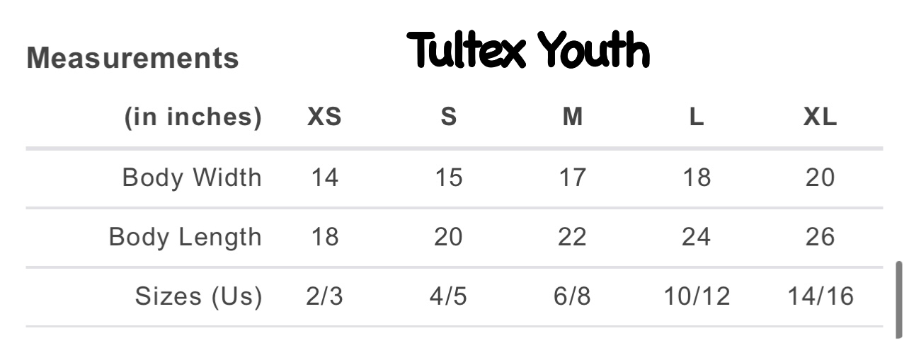 Tultex YOUTH MEDIUM