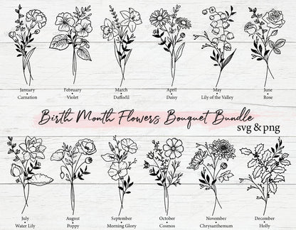 *PRE-ORDER 7-21 BUSINESS DAY TAT** CUSTOM BIRTH FLOWER T-SHIRT