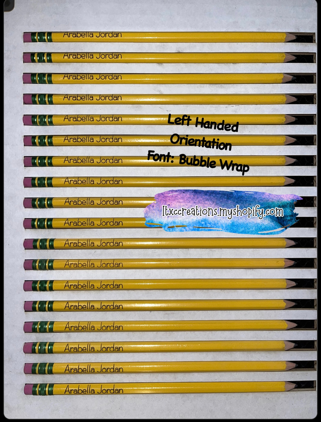 Personalized PRESHARPENED #2 Pencils/Back To School/First Day of School/School Supplies/Supply List/Laser Scored Name Pencils