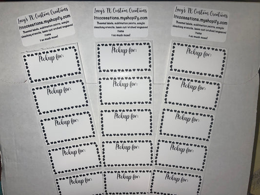 100 - Pickup for: - 2.25x1.25 Thermal Labels -