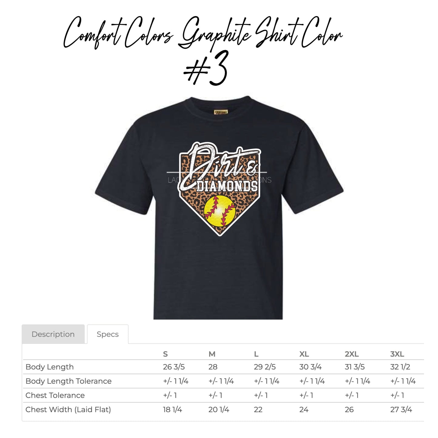Hey Batter Batter Swing - Comfort Colors Graphite Shirt