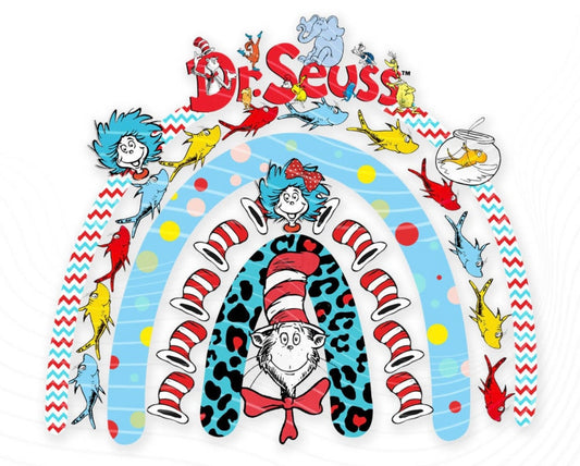 Dr Seuss Rainbow SUBLIMATION PRINT TRANSFER