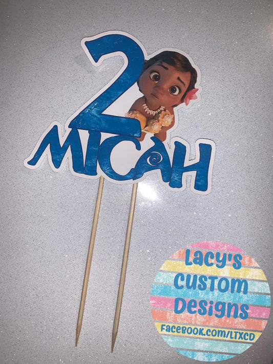 CUSTOM Printed Cardstock Cake Topper