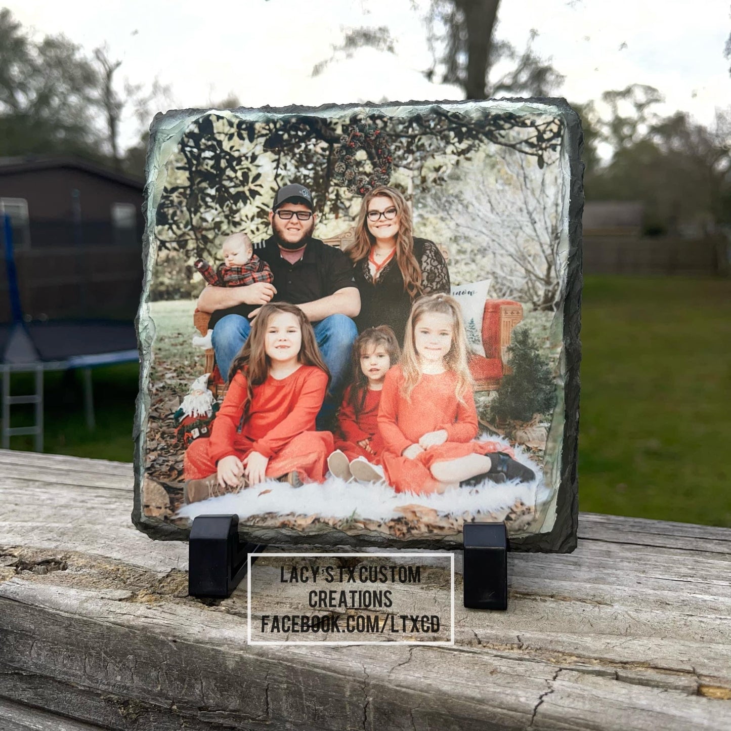 Small Matte Photo Slate with Stand