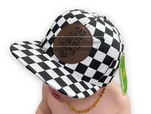 Load image into Gallery viewer, MAD LOVE FOR MY MAMA YOUTH Checkered Snapback Hat
