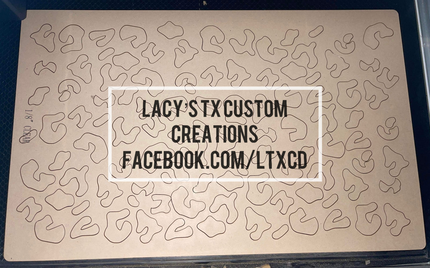 12x19 Leopard Full Acrylic Sheet
