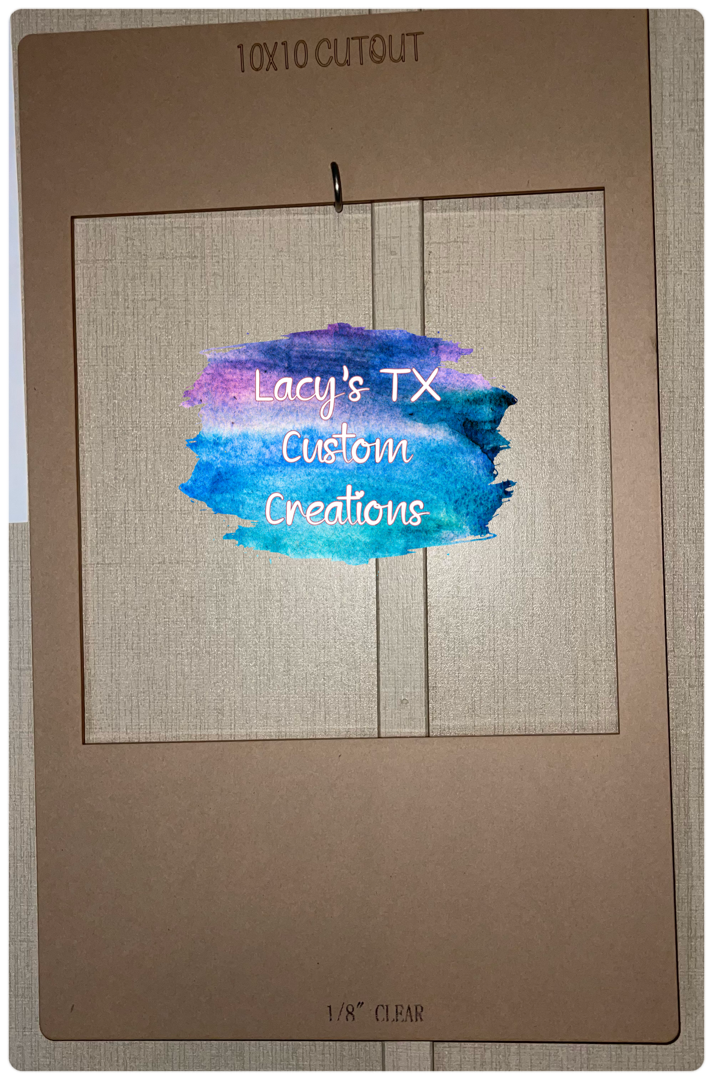 Custom Size Acrylic Stencil Shape