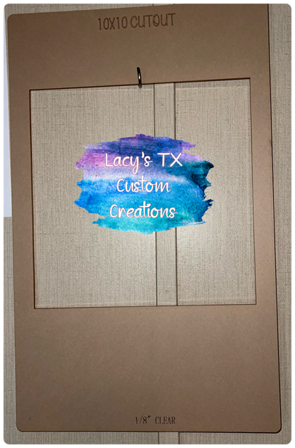 Custom Size Acrylic Stencil Shape
