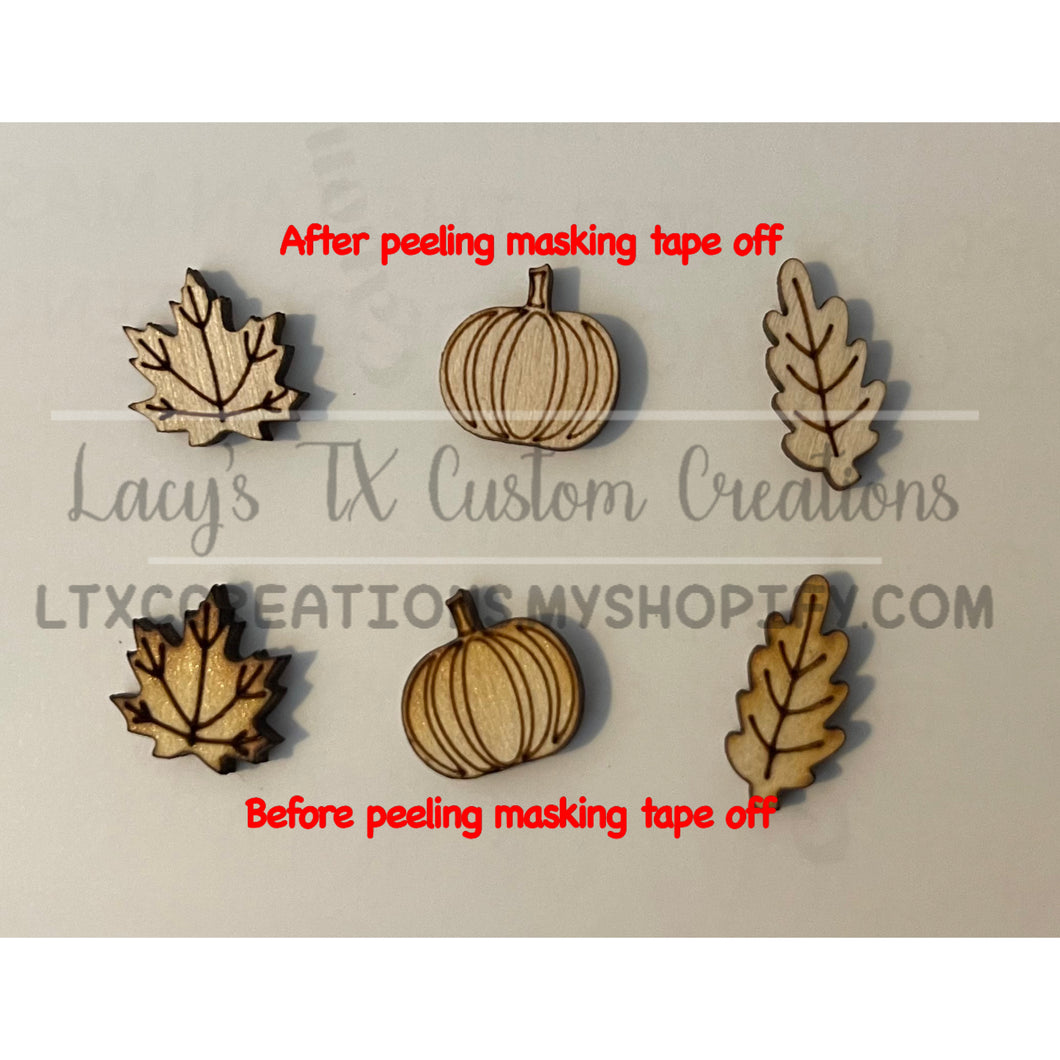 FALL EARRING STUD BLANKS (NO HARDWARE)