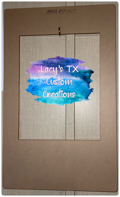 Custom Size Acrylic Stencil Shape