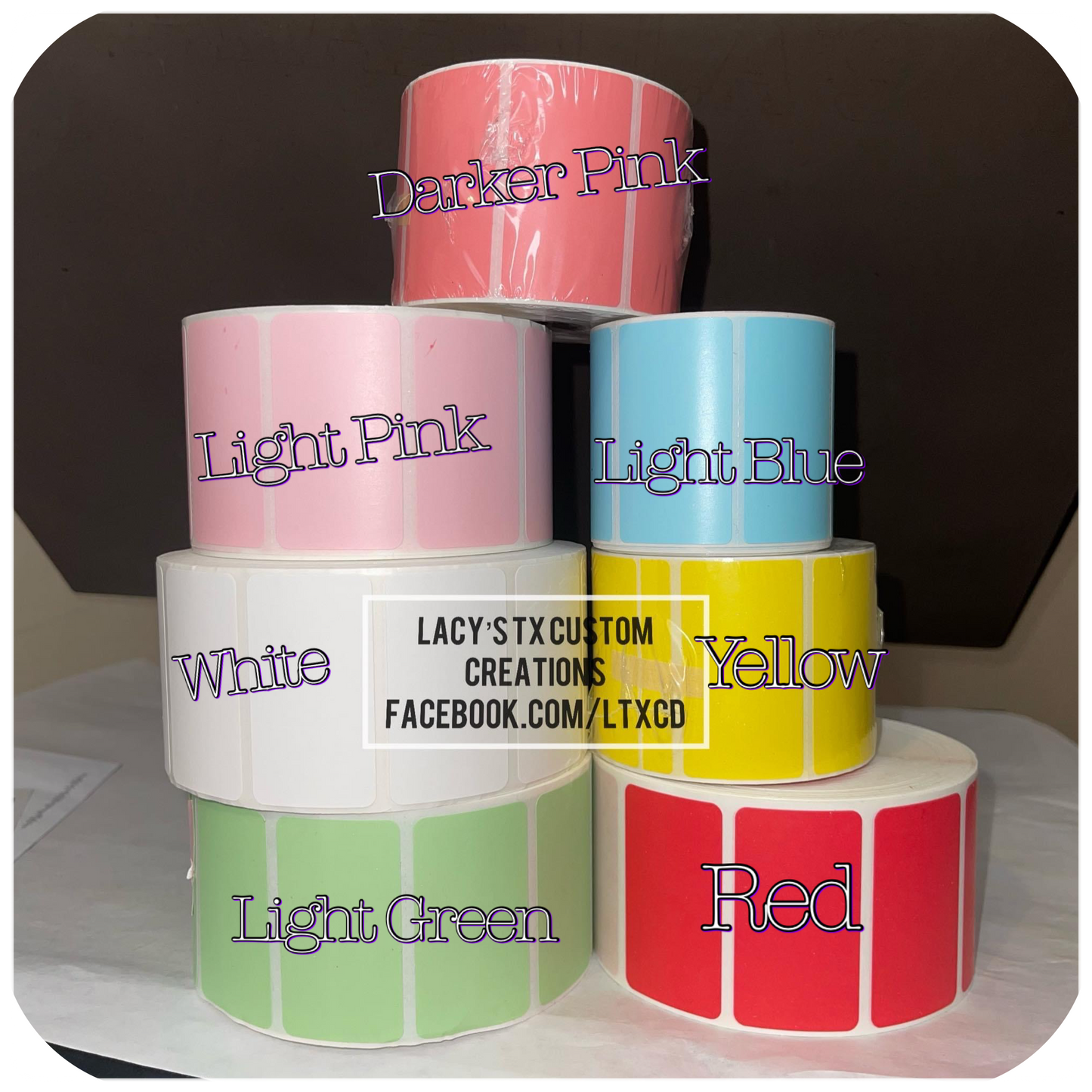 CUSTOM - 100 COUNT - 2.25”x1.25” Thermal Labels