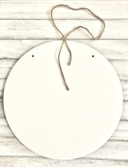 Sublimation 12” Door Hanger BLANK