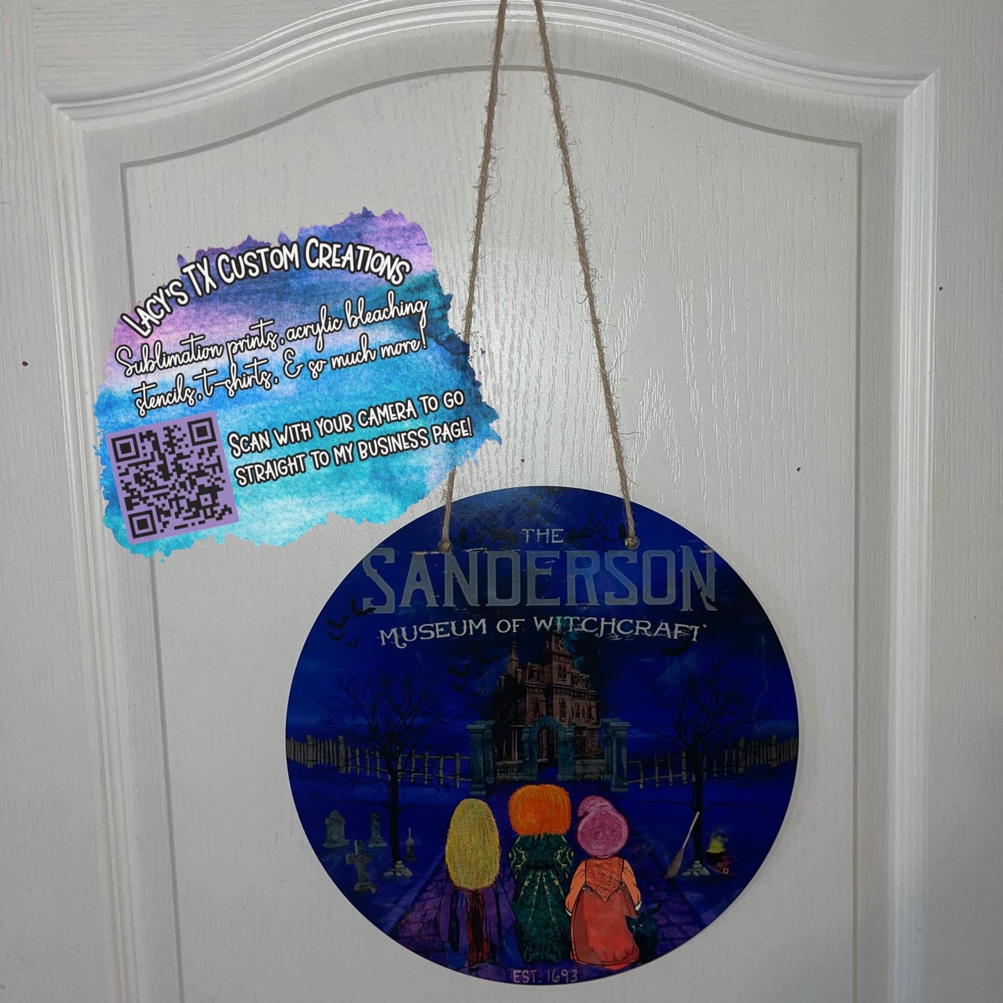 Sublimation 12” Door Hanger BLANK