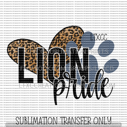 LION PRIDE - SUBLIMATION PRINT TRANSFER