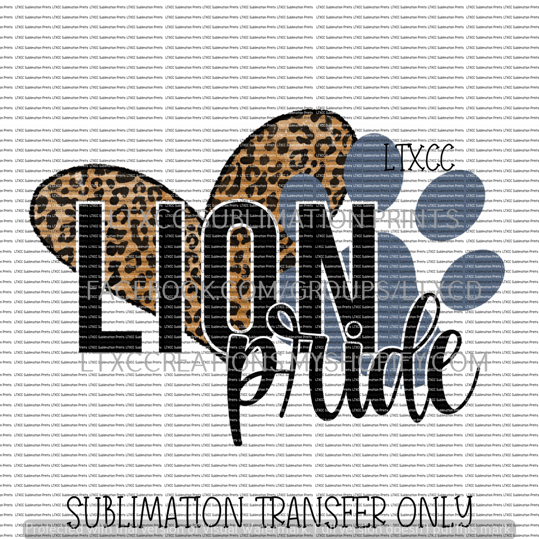 LION PRIDE - SUBLIMATION PRINT TRANSFER