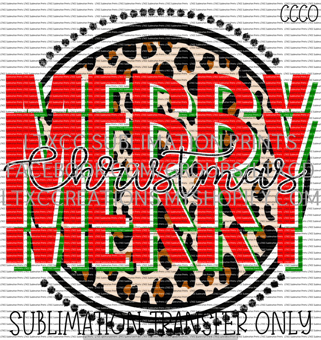 Merry Merry Merry Merry Christmas - SUBLIMATION PRINT TRANSFER