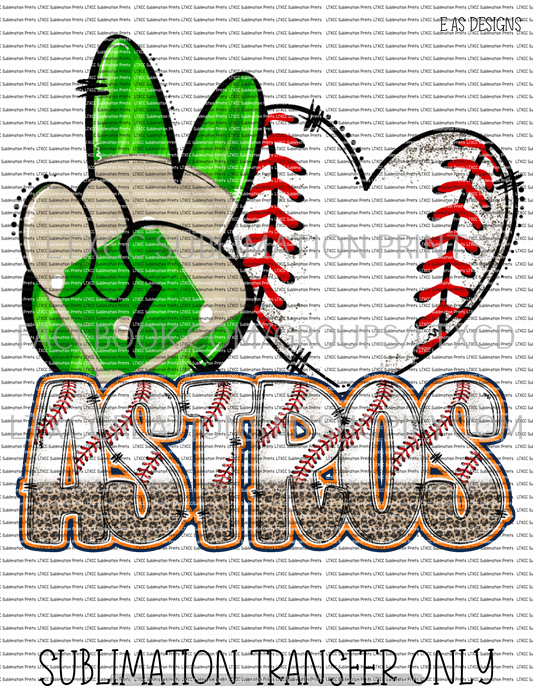 PEACE LOVE A S T R O S  2  -  SUBLIMATION PRINT TRANSFER