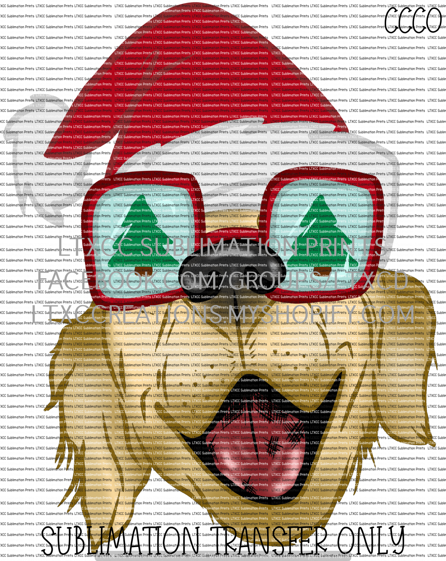 Retriever Christmas - SUBLIMATION PRINT TRANSFER