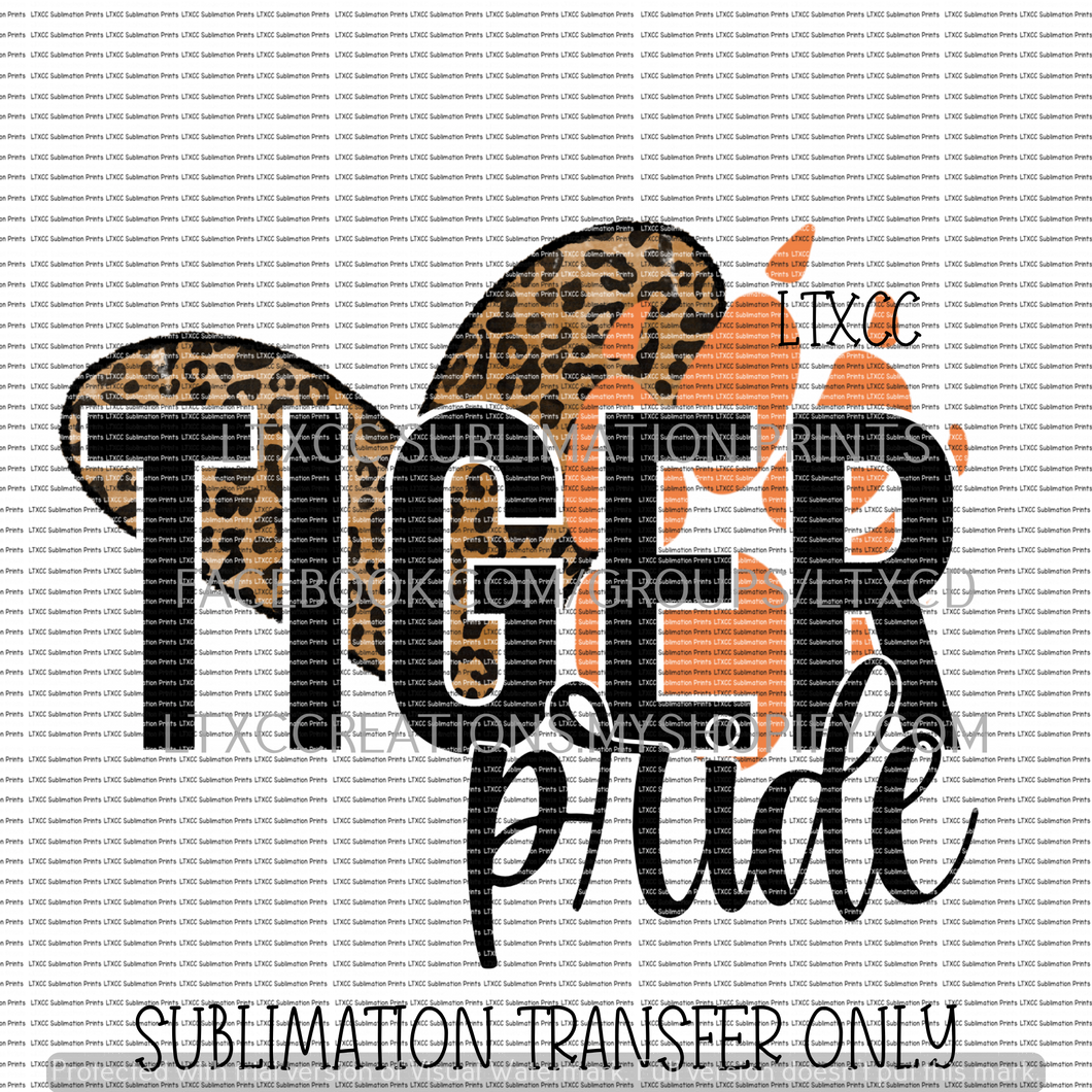 TIGER PRIDE - SUBLIMATION PRINT TRANSFER